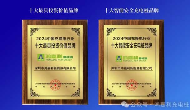 匠心致遠(yuǎn)，載譽(yù)前行：2024年鴻嘉利新能源榮獲充換電十大品牌獎！(圖5)